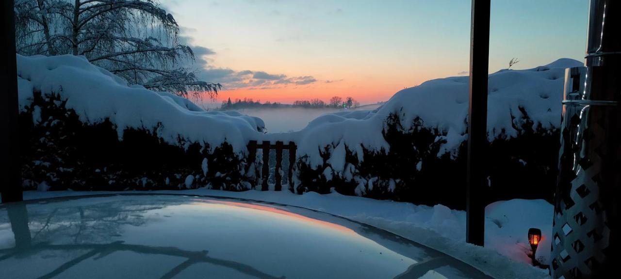 Au Chalet Bain Nordique neuf indépendant calme assuré Haselbourg Extérieur photo